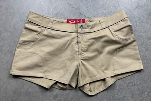 Vintage Oakley Chino Shorts Womens Size 10 Beige Khaki Preowned Low Rise Casual - Picture 1 of 6