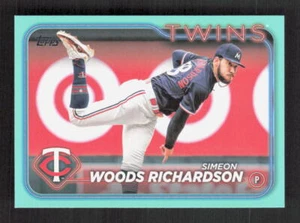 2024 Topps Update Simeon Woods Richardson #US295 Fanatics Aqua Parallel - Picture 1 of 2