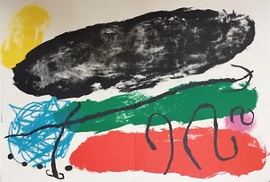 Joan MIRO Original Lithographie auf Velin Abstrakte Kunst Surrealismus dlm - Bild 1 von 1