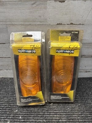 Lote de 2 OPTRONICS ST-70AK / SELLADO MONTAJE EMPOTRADO INTERMITENTE LUZ DE ESTACIONAMIENTO Naranja Foto 1 de 4