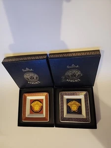 Versace Rosenthal Red An Blue Medusa Porcelain Gala Small 8 cm 3.15"both For 260 - Picture 1 of 8