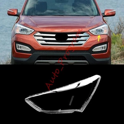 Cubierta de lente de reemplazo de faro lateral izquierdo + sellador para Hyundai Santa Fe 2013-2018 Foto 1 de 4