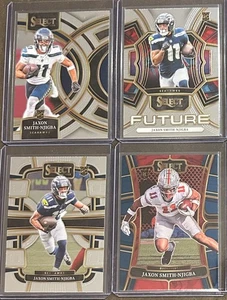 2023 Panini Select Football Jaxon Smith-Njigba 4 Card Rookie Trading Lot - Picture 1 of 2