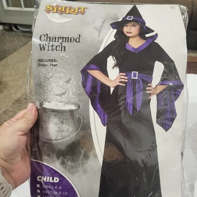 Disfraz de bruja con encanto espíritu para niñas Halloween talla mediana M 8-10 Foto 1 de 4