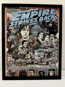 Tyler Stout Star Wars Empire Strikes Back Framed Puzzle Jigsaw Rare VTG - Picture 1 of 5