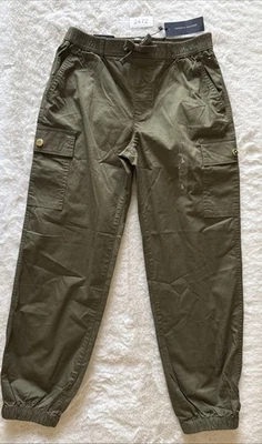 Pantalones cargo Tommy Hilfiger verde grandeza para niños talla grande (12-14) Foto 1 de 4
