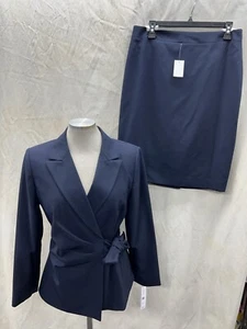 JOHN MEYER SKIRT  SUIT /SIZE 14/LINED/NEW/RETAIL$280/SKIRT  LENGTH 24”/NAVY - Picture 1 of 4