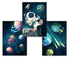 Weltall Kinderzimmer Bilder mit Astronaut & Planeten, Kinderzimmer Deko Weltraum