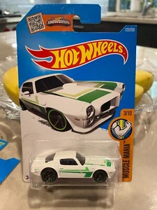 2016 Hot Wheels #123 Muscle Mania 3/10 '73 PONTIAC FIREBIRD White w/Black MC5 Sp - Picture 1 of 1