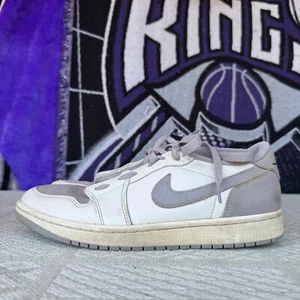 Size 9.5 - Air Jordan 1 Retro OG Low Atmosphere Grey Cream White - Picture 1 of 9