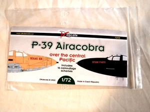 1/72 DK Decals USAAF P 39 Airacobra over Central Pacific # 72115 - Picture 1 of 4