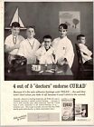 Boys As Doctors Curad Babdages Vintage 1960'S 8.5" X 11.25" Magazine Ad M22