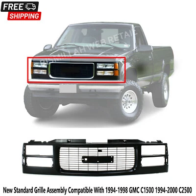 Новая стандартная решетка в сборе совместима с 1994-1998 GMC C1500 1994-2000 C2500 - Изображение 1 из 4
