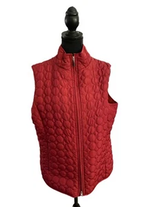 Womens Aventura XL Aventura red polyester quilted pattern vest - Picture 1 of 3