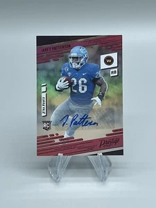 Panini Prestige Xtra Points 2021 Jaret Patterson radiocontrol rojo automático - como nuevo - Imagen 1 de 2
