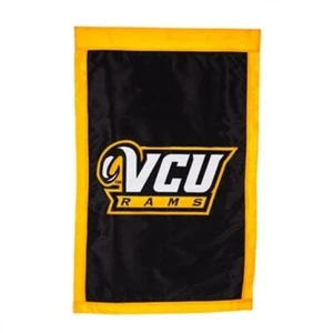 *BANDIERA APERTA* NCAA Team Sports VCU 15910D sempreverde APPLIQUE HOUSE bandiera 28" X 44" - Foto 1 di 1