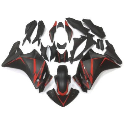 Red Matte Black Fairings Kit For Honda CBR250R 2011 2012 2013 2014 Bodywork Foto 1 de 4