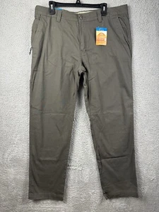 NWT Columbia Mens Pants Flex Roc 38x34 Omni Shade UPF 50 Stretch Grey/Green - Picture 1 of 12