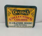 Vintage 1991 Crayola Collectors Colors Limited Edition Tin 72 Crayons Sealed