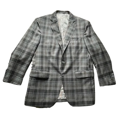 Holland & Sherry Savile Row Sherrykash Plaid Sport Coat Jacket 44R Men MINT - Image 1 of 4