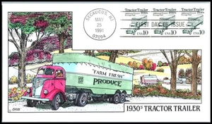  1991 Tractor Trailer 2457 Collins transportation coil truck classic vehicle - Picture 1 of 1