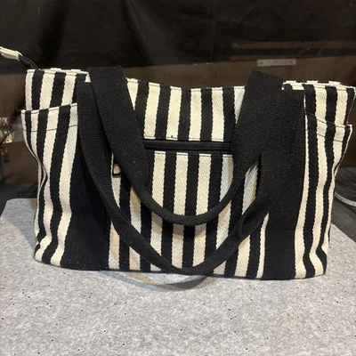 Bolso de Mano Multifuncional de Lona Cartera de Trabajo Cartera Viaje Playa Compras Foto 1 de 4