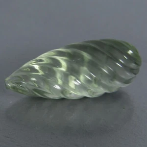 11.06Cts Amazing Natural Green Amethyst (prasiolite) Briolette Cut Loose Gem VDO - Picture 1 of 3