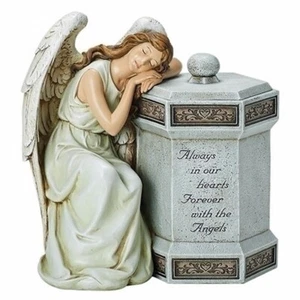 GUARDIAN ANGEL MEMORIAL BOX - GARDEN STATUE - Picture 1 of 1