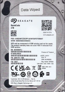 ST4000LM024 p/n: 2AN17V-566 s/n: WCK f/w: 0001 TK JAN/2022 4TB SATA 2.5" SEAGATE - Picture 1 of 5
