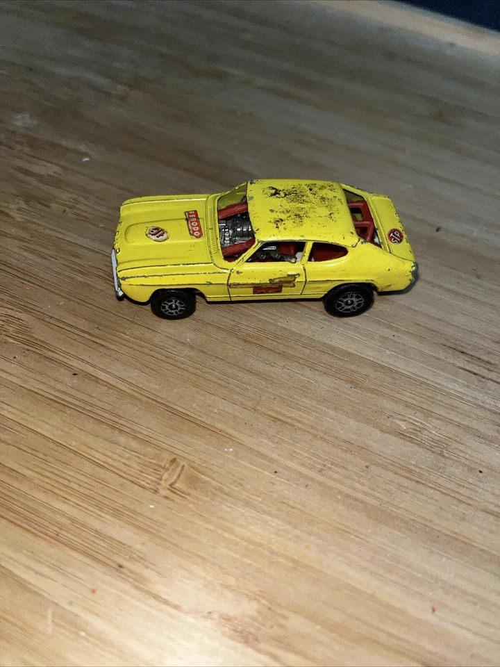 Carro modelo fundido CORGI TOYS JUNIORS vintage Whizzwheels Ford Capri Dragster B9. - Imagem 1 de 4