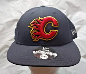 BNWT Vintage Calgary Flames Low Profile Fitted New Era Hat / Cap - Size 7 5/8 - Picture 1 of 7