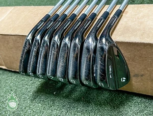 Used TaylorMade P-790 Black Irons 4-PW/AW C-Taper Lite 110 Stiff Steel Golf Set - Picture 1 of 11