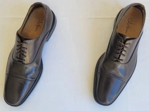 Men Size 9.5M Brown Cole Haan Leather Oxford Cap Toe Dress Shoes 853756 preowned - Picture 1 of 10