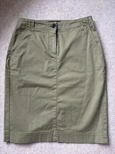 Marc Cain Green Cotton Skirt N2 Uk 10 - Picture 1 of 10