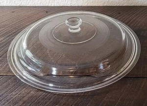 Vtg. 12 1/4" Clear Glass Lid Fits A 12" Mirro Brand Skillet. Made In Mexico EUC - Picture 1 of 5