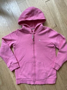 JOULES GIRL PINK SOLID HOODIE SWEATER ZIPPERED POCKET 10Y Catimini - Picture 1 of 5