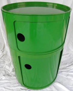 Comodino KARTELL – designer Anna CASTELLI h cm 60 diametro 42 VERDE non ARTEMIDE - Picture 1 of 18