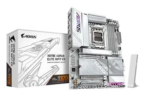 GIGABYTE X870E AORUS ELITE WIFI7 ICE Motherboard - Supports AMD Ryzen 9000 CP... - Afbeelding 1 van 5