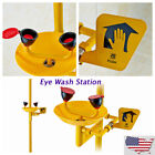 Eye Wash Station Emergency Wall-Mounted Device Safety Shower System with Sign