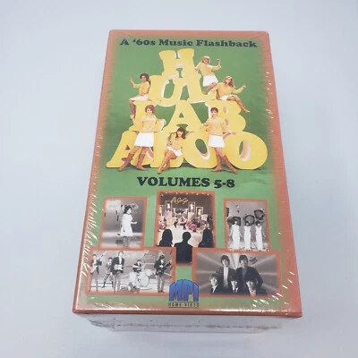 Vintage Hullabaloo Volumes 5-8 4 VHS Tapes Box Set 60's Music Flashback - Image 1 of 4
