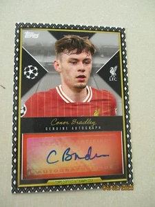 MATCH ATTAX EXTRA 2024/25 AC-CB CONOR BRADLEY GENUINE AUTOGRAPH CARD - Picture 1 of 2