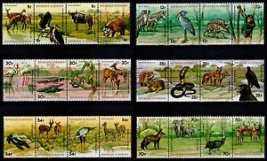 Burundi 1977, Mi#1331-1354, Sc#517-522, fauna, animales, aves, ¡MNH! CV 50€! - Imagen 1 de 1
