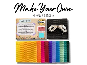 Make Your Own 10 Beeswax Candles Kit - Picture 1 of 9