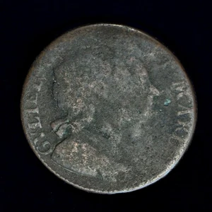 GB WILLIAM & MARY COPPER HALFPENNY - 1694 ++ NICE GRADE - COLONIAL ++[190-10] - Picture 1 of 2