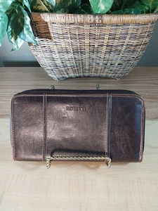 (De colección) Cartera Rosetti de Cuero Marrón para Mujer - Bolso sin asas Cremallera - 7 Bolsillos BONITA - Imagen 1 de 15