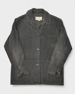 Chaqueta Eddie Bauer Mujer Mediana Pana Granero Tareas Abrigo Oliva De Gran Tamaño Foto 1 de 4