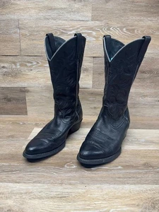 Botas de cuero negras Ariat Heritage Deertan Western Performance para hombre talla 10,5EE - Imagen 1 de 9