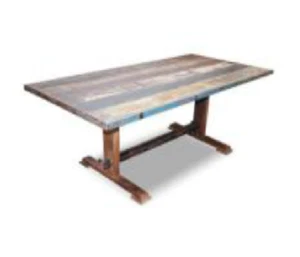 Mesa para salon comedor, mesa de salon vintage de madera maciza de mango - Imagen 1 de 1