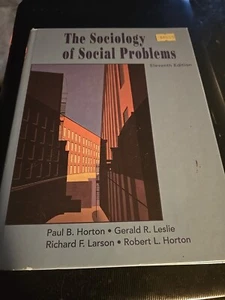 Sociology of Social Problems by Paul B. Horton (1993, Hardcover) - Picture 1 of 2