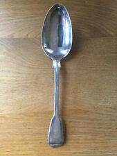 ANTIQUE SOLID SILVER FIDDLE THREAD TABLE - SERVING SPOON LONDON 1826